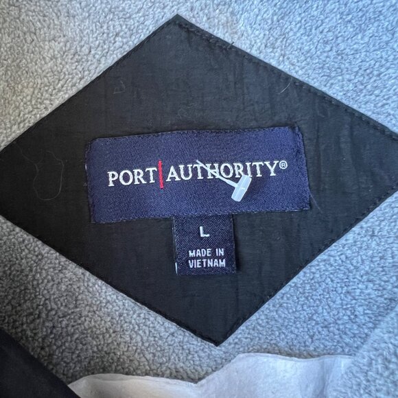Port Authority Black Jacket Embroidered Aussie Design Full Zip Womens Size Large - Picture 6 of 14